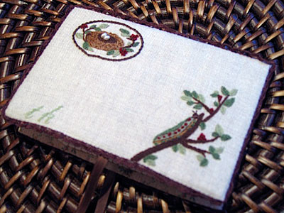 Nesting Place - Hand Embroidered Needlebook