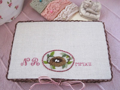 Nesting Place - Hand Embroidered Needlebook