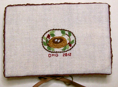 Nesting Place - Hand Embroidered Needlebook