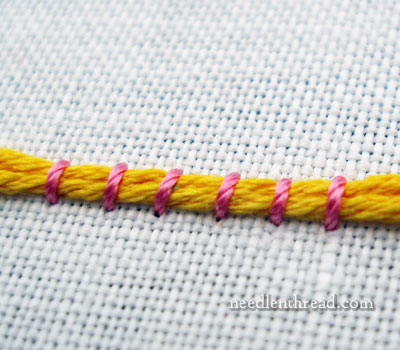 Couching Stitch Variations