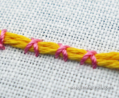 Couching Stitch Variations