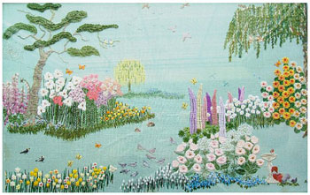 Stitching Idyllic: Spring Flowers by Ann Bernard