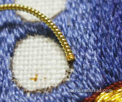 Goldwork Rings with Pearl Purl