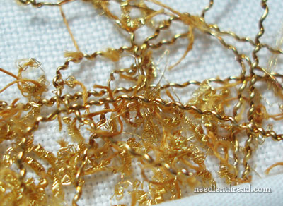 Goldwork and Silk Embroidery on Linen