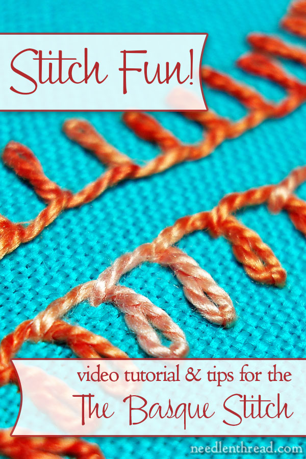 Basque Stitch Video Tutorial