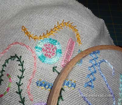 Blocking or Damp Stretching Hand Embroidery