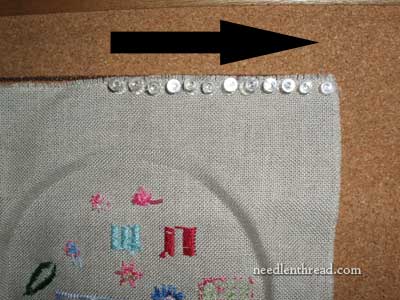 Blocking or Damp Stretching Hand Embroidery