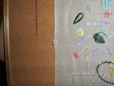 Blocking or Damp Stretching Hand Embroidery