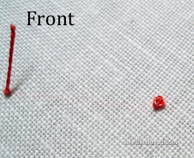 How to Start and End Isolated French Knots