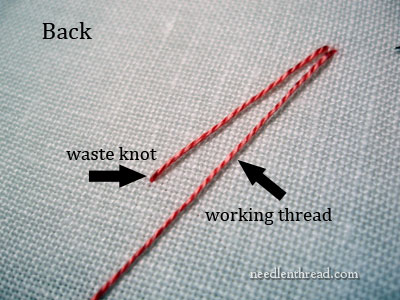 How to Start and End Isolated French Knots