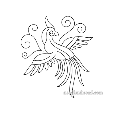 Hand Embroidery Pattern: Little Bird of Paradise