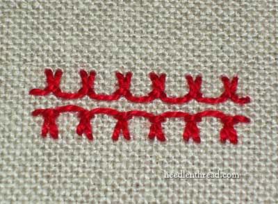 Up and Down Buttonhole Stitch