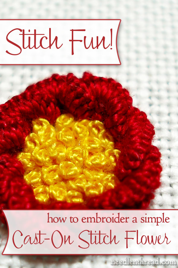 Cast-On Stitch Flower Tutorial