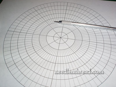 Polar Graph Paper for Embroidery Measurements