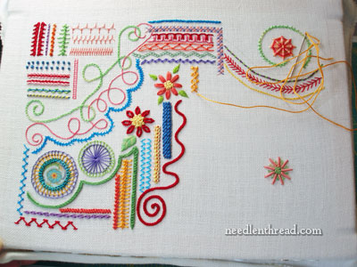 Random Embroidery Stitch Samplers