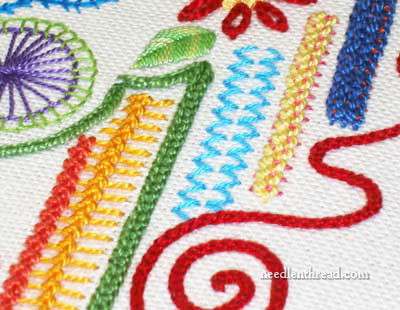 Random Embroidery Stitch Samplers