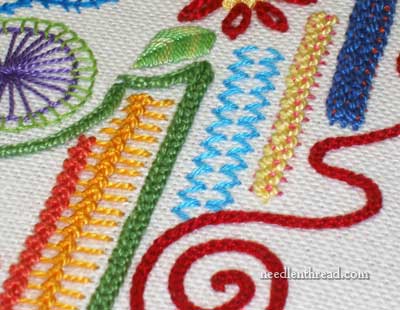 Hand Embroidery Sampler Stitches