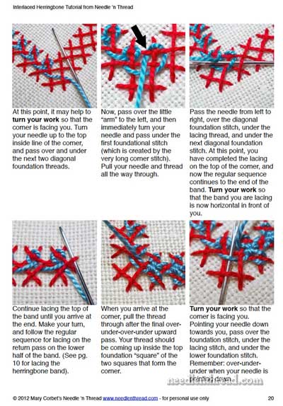 Interlaced Herringbone Printable Tutorial