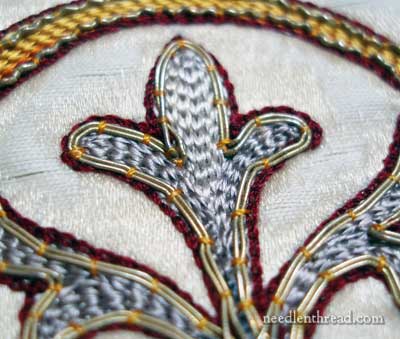 19th Century Church Embroidery in Silk Tambour Work and Goldwork