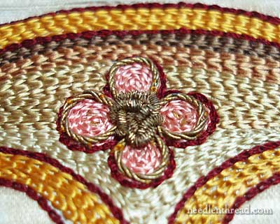 19th Century Church Embroidery in Silk Tambour Work and Goldwork