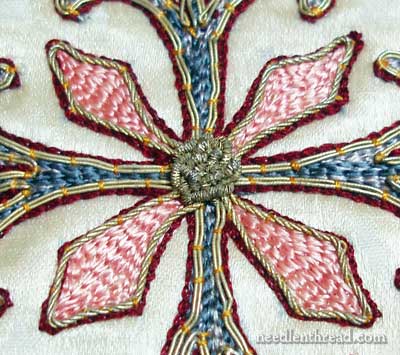 19th Century Church Embroidery in Silk Tambour Work and Goldwork
