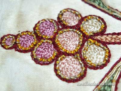 19th Century Church Embroidery in Silk Tambour Work and Goldwork