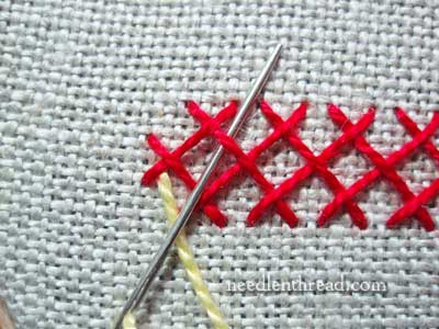 Interlaced Herringbone Stitch