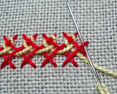 Interlaced Herringbone Stitch