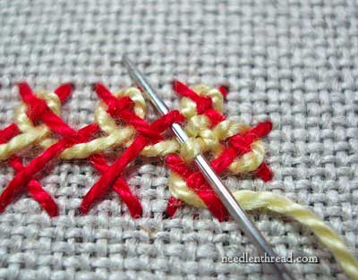 Interlaced Herringbone Stitch