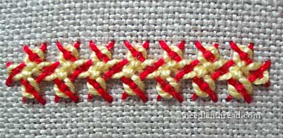 Interlaced Herringbone Stitch