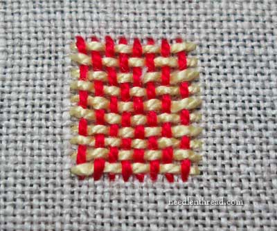 Woven Filling in Embroidery