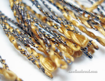 Old Twisted Fringe in Gold Threads with Silk Core