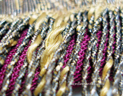 Old Twisted Fringe in Gold Threads with Silk Core