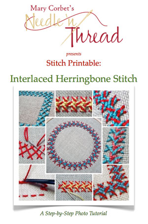 Interlaced Herringbone Printable Tutorial