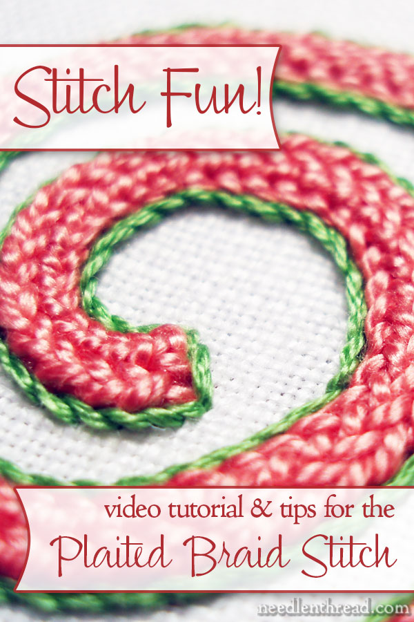 Plaited Braid Stitch Video and Instructions