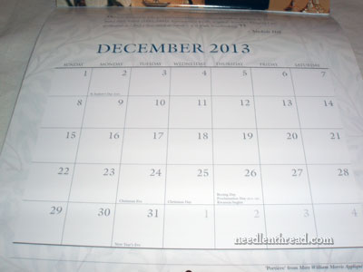 William Morris Calendar