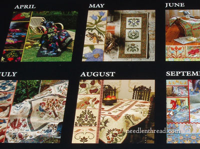 William Morris Applique Calendar 2013