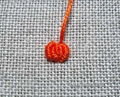 How To Embroidery a Small Pumpkin