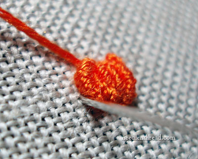 How To Embroidery a Small Pumpkin