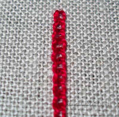 Interlaced Chain Stitch Variation