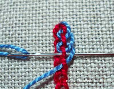 Interlaced Chain Stitch Variation