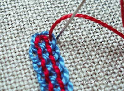 Interlaced Chain Stitch Variation