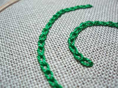 Interlaced Chain Stitch Variation