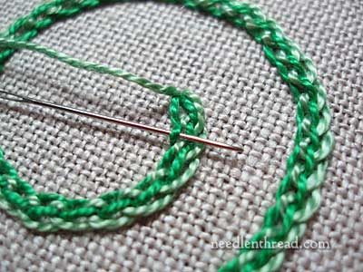 Interlaced Chain Stitch Variation