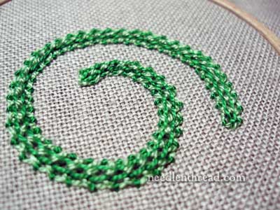 Interlaced Chain Stitch Variation