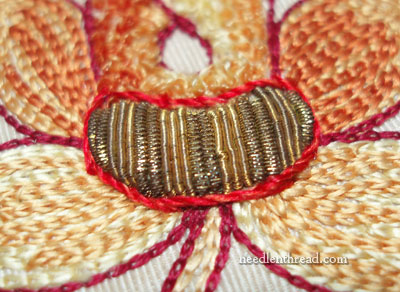 Goldwork & Silk Embroidery Fragment