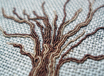 Hand Embroidered Tree