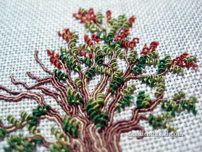 Hand Embroidered Tree
