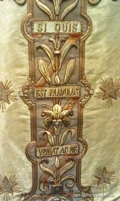 Goldwork Vestments for St. Therese of Lisieux