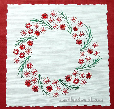 Embroidered Christmas Cards